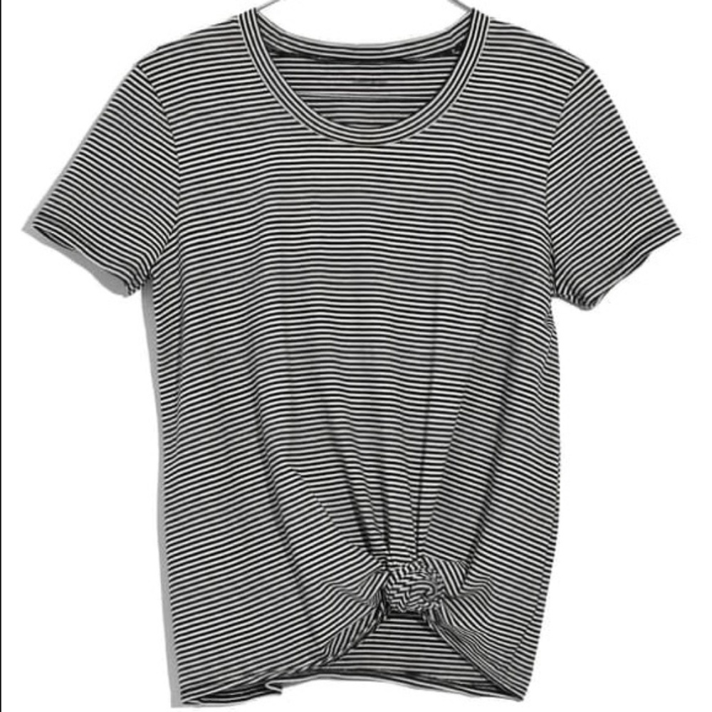 Madewell Black & White Stripe Tee Shirt